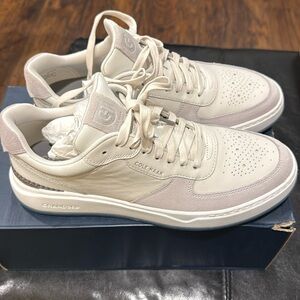 Cole Haan Gray and Blue Retro Sneakers with Chunky Silhouette